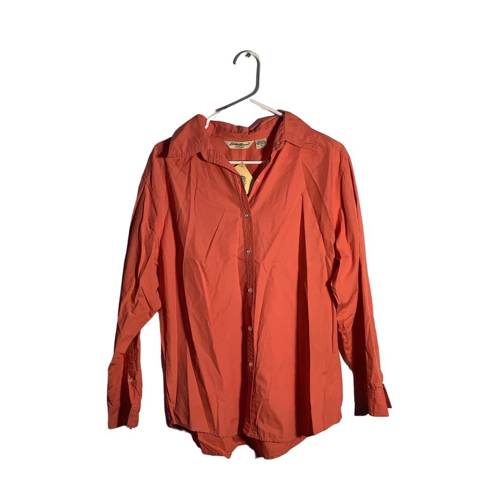 Vintage Eddie Bauer Long Sleeve Collared Shirt Size Medium